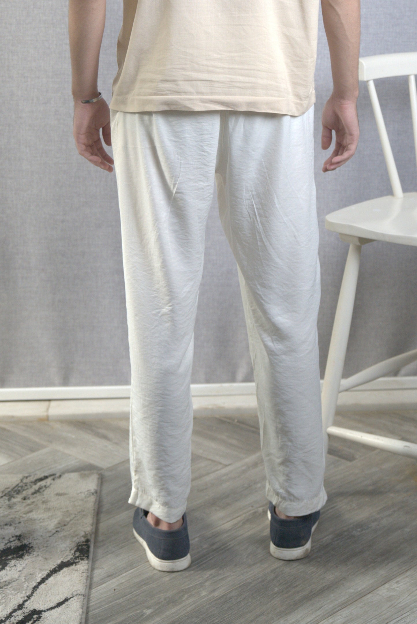 White Linen Trousers