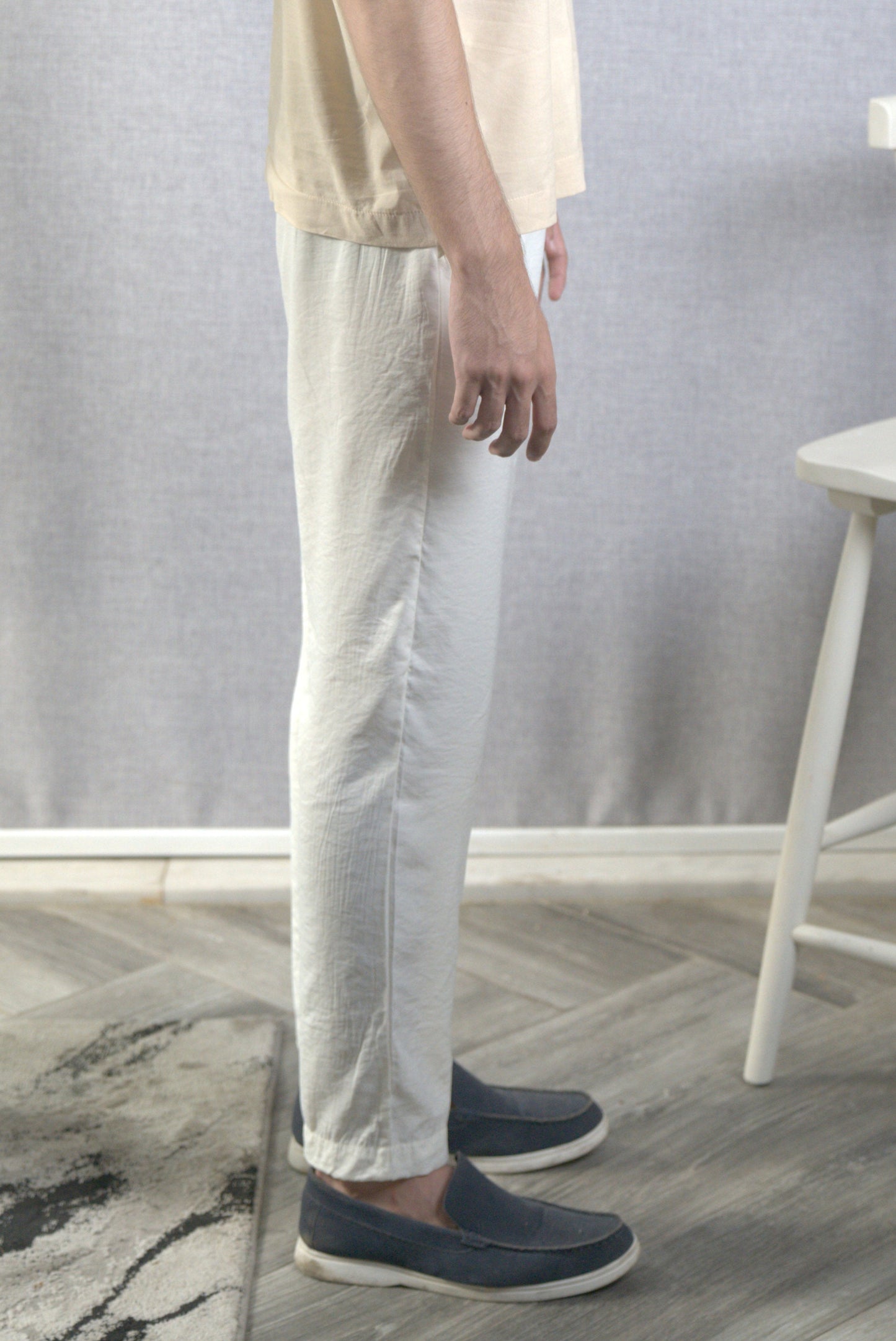 White Linen Trousers