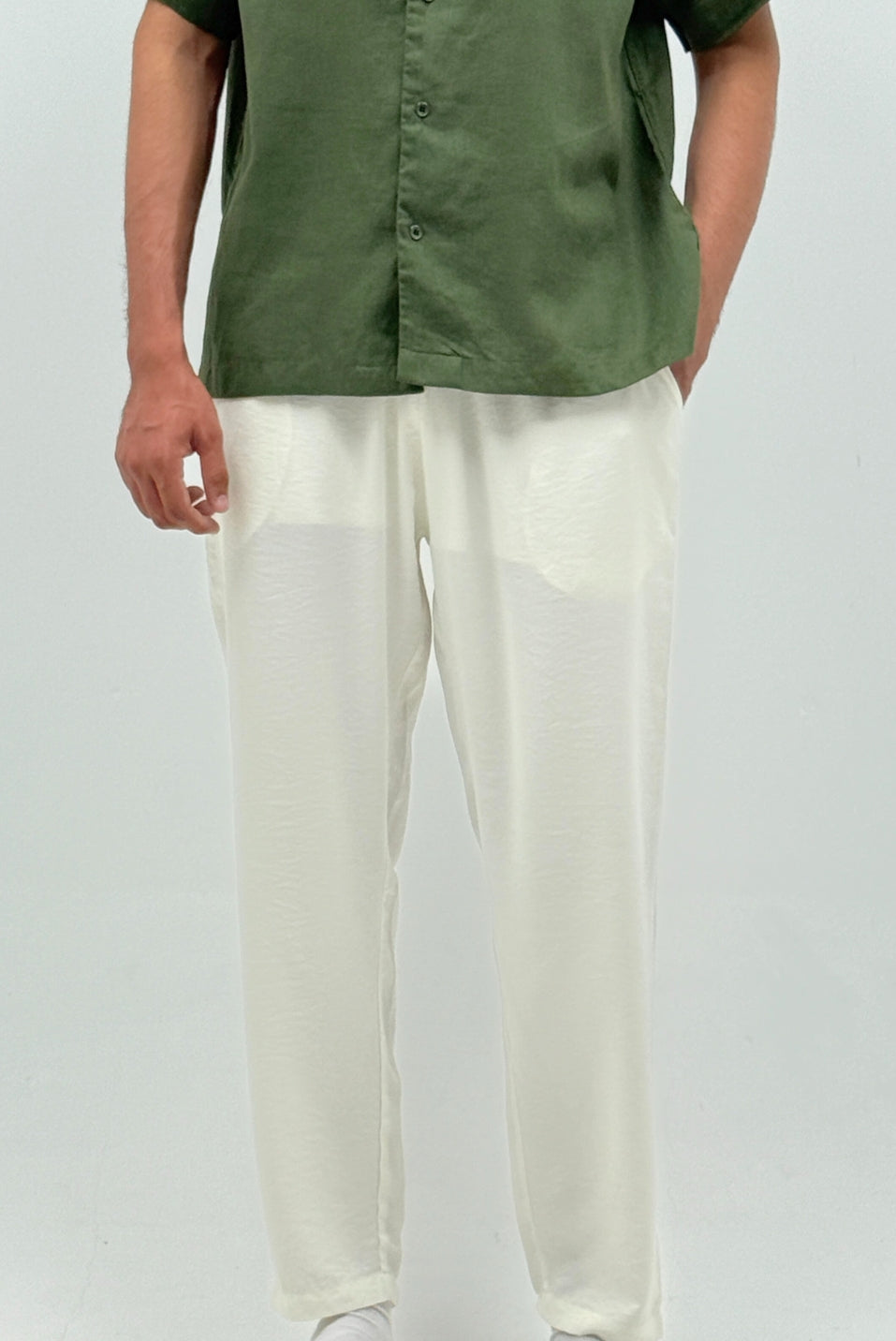 White Linen Trousers