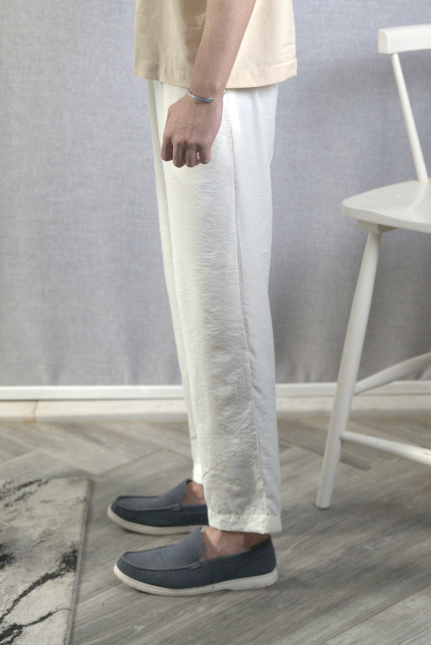 White Linen Trousers