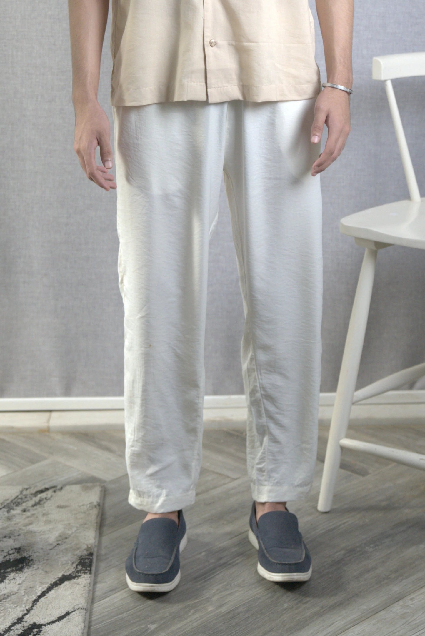 White Linen Trousers