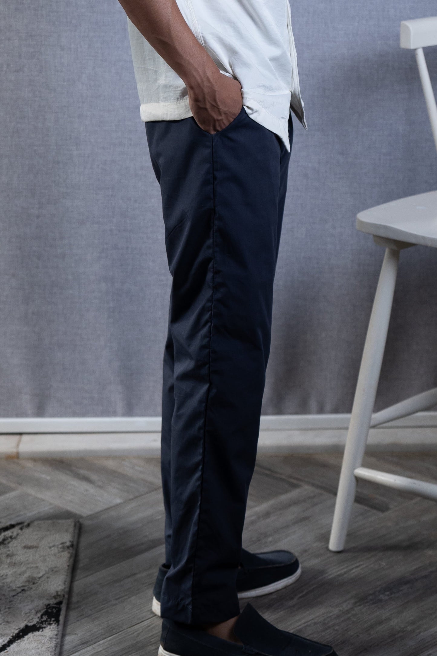 Blue Linen Trousers