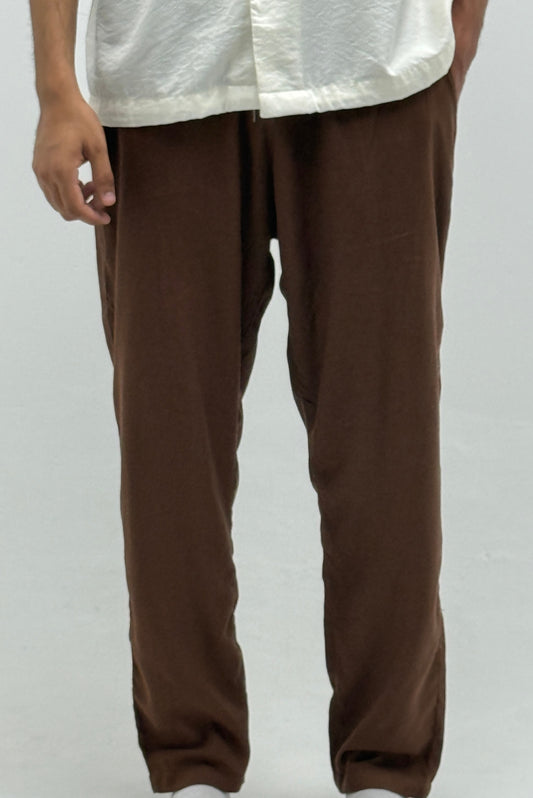 Brown Linen Trousers