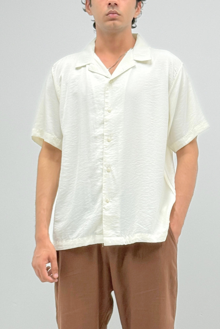 White Linen Button-Up